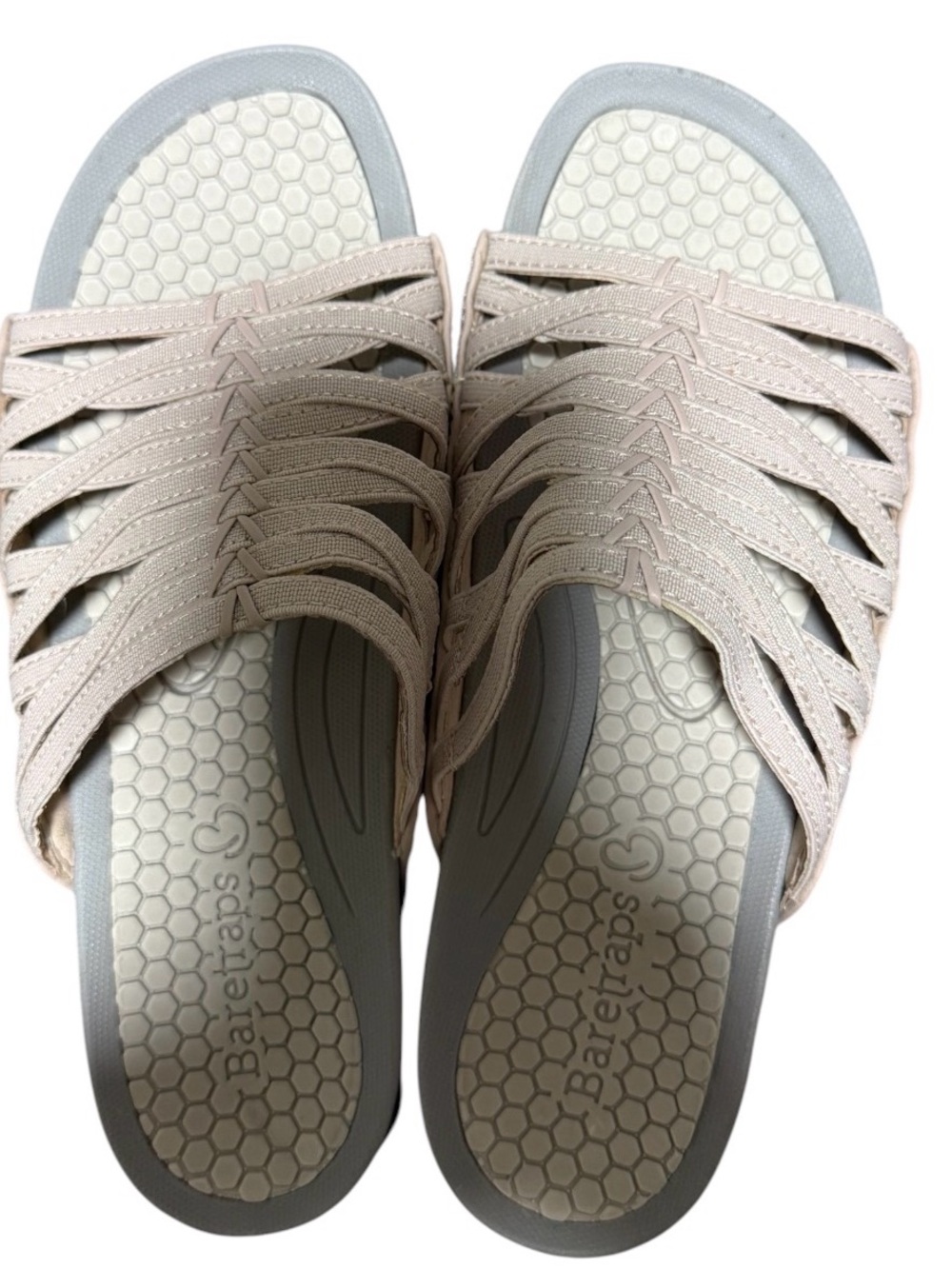 BARETRAPS BEIGE COMFORT SLIDE SANDALS WOMEN’S SIZE 7 NWOT CUSHIONED LIGHTWEIGHT - Picture 5 of 10